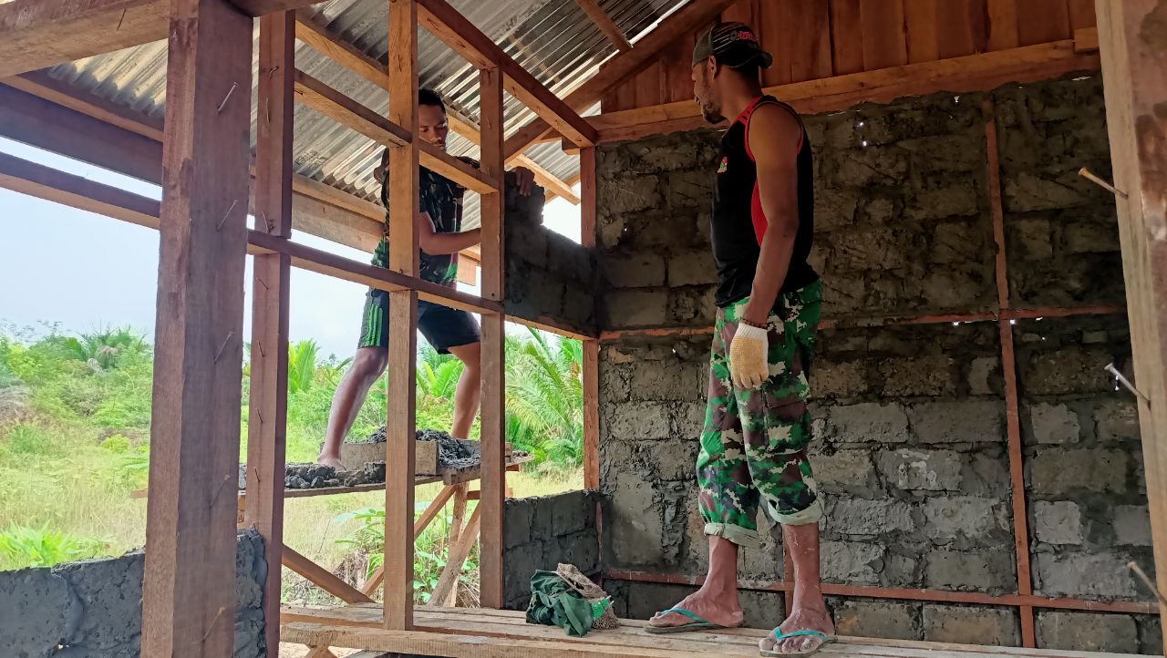 Komandan SSK : Program TNI Manunggal Membangun Desa di Distrik Kawagit Sudah Mencapai 50,1 Persen