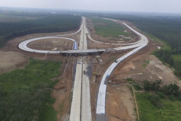 Progres Pembangunan Jalan Tol Pekanbaru-Dumai Tetap Dilaksanakan