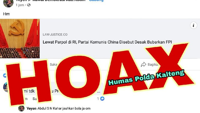 Polisi Akan Klarifikasi Media yang Tulis Partai Komunis China Desak FPI Bubar