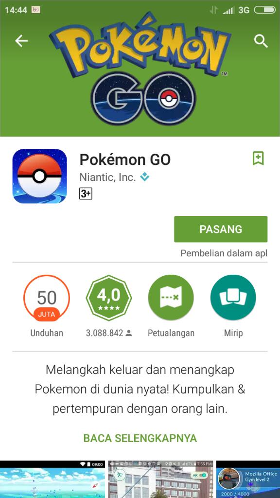 Asikk!!! Pokemon Go Resmi Dirilis di Indonesia