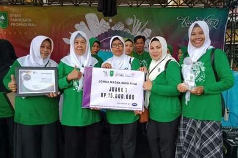 DPC PPJI Kabupaten Bengkalis Juara I Lomba Masak Sagu Riau di Festival Ruang Kita II 2019
