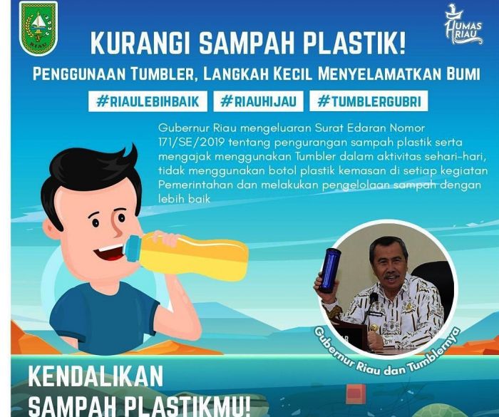 Pemprov Riau Keluarkan Surat Edaran Terkait Pengurangan Sampah Plastik