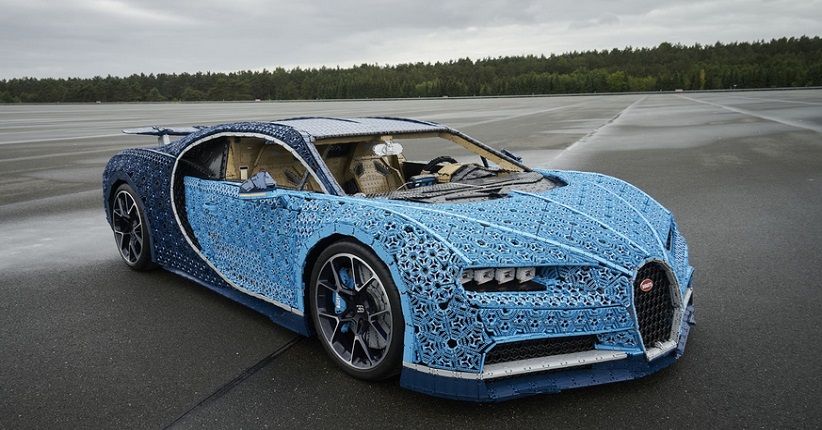 Keren, Bugatti Chiron Terbuat dari Jutaan Lego Bisa Dikendarai