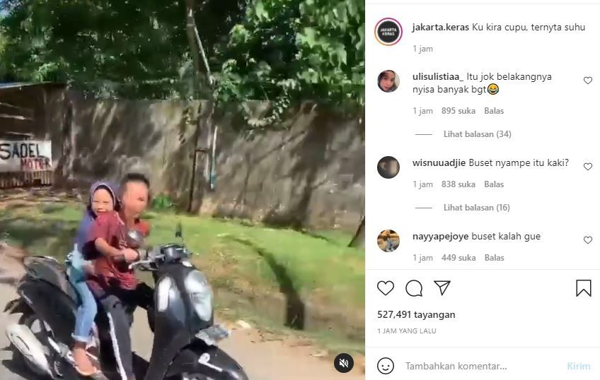 Bocil Asyik Berduaan Boncengan Naik Motor, Publik: Kukira Cupu Ternyata Suhu
