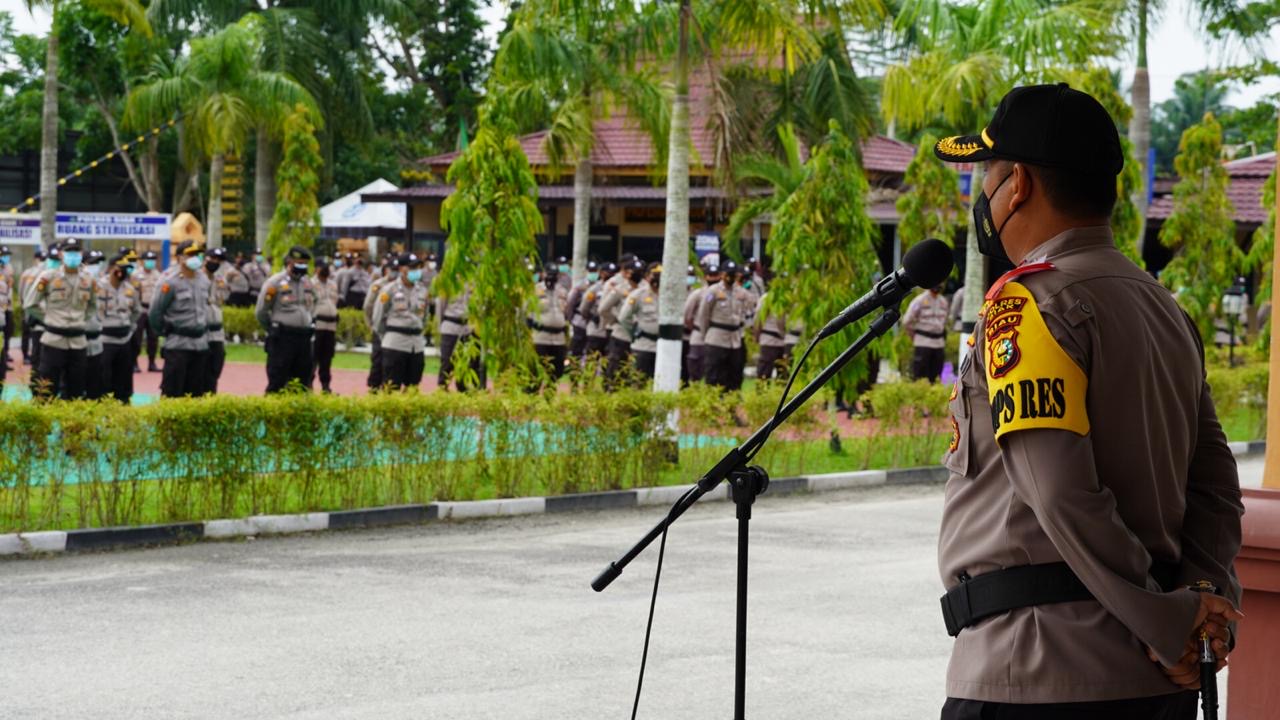 Jelang Pilkada Serentak, Polres Siak Polda Riau Gelar Apel Pengecekan Serpas Dalam Rangka Pengamanan TPS