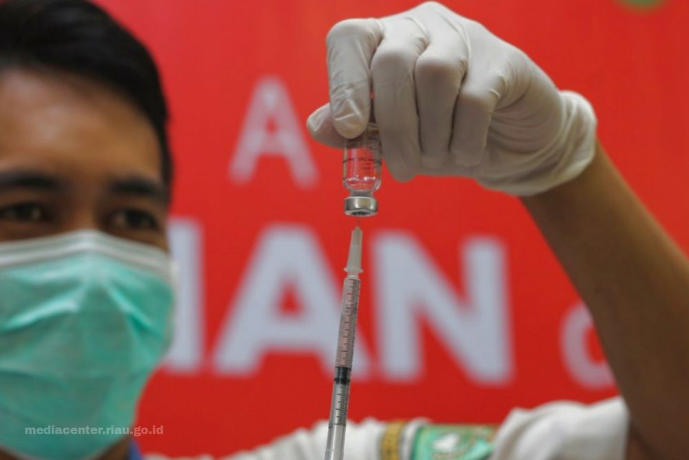 Warga Binaan Lapas Pekanbaru Disuntik Vaksin Dosis Kedua