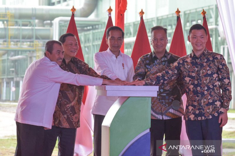 Jokowi Resmikan Pabrik APR di Pelalawan