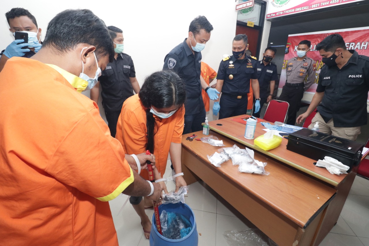 Pemusnahan Barang Bukti Narkotika Jenis Sabu