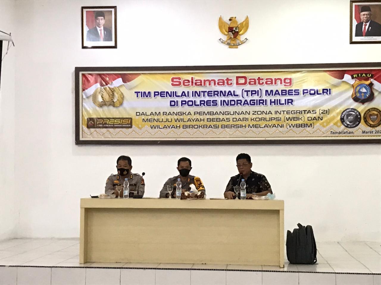 Tim Penilai Mabes Polri Datang, Polres Inhil Menuju WBK