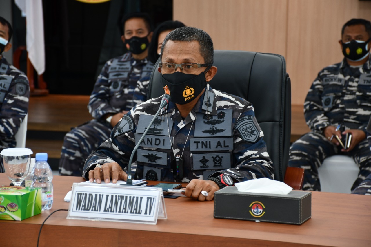 Jelang Sertijab Pangkoarmada I Laksanakan Exit Briefing Secara Daring