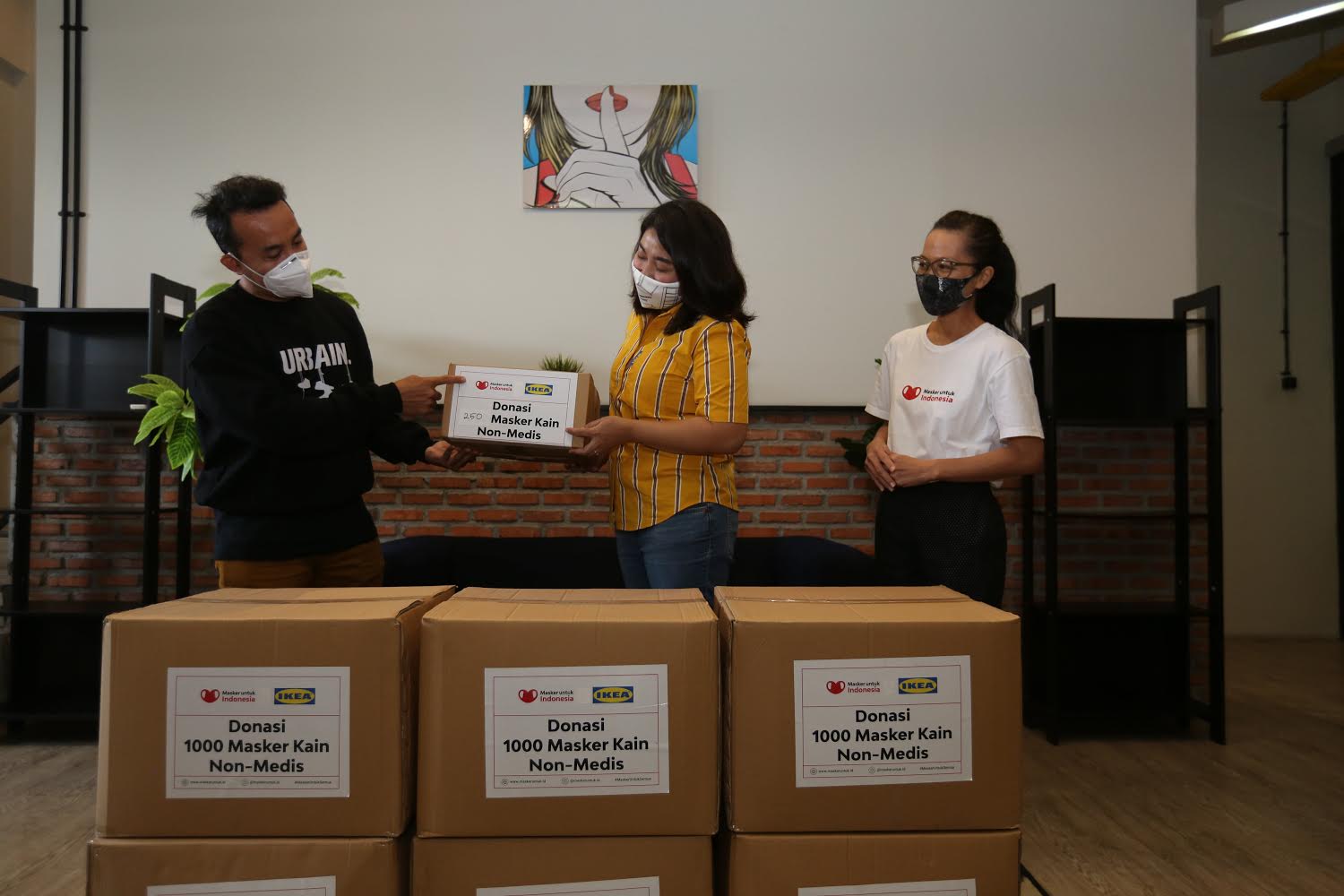 Lewat Program Belanja untuk Kebaikan, IKEA Indonesia Salurkan 11.250 Masker Kain Non-Medis