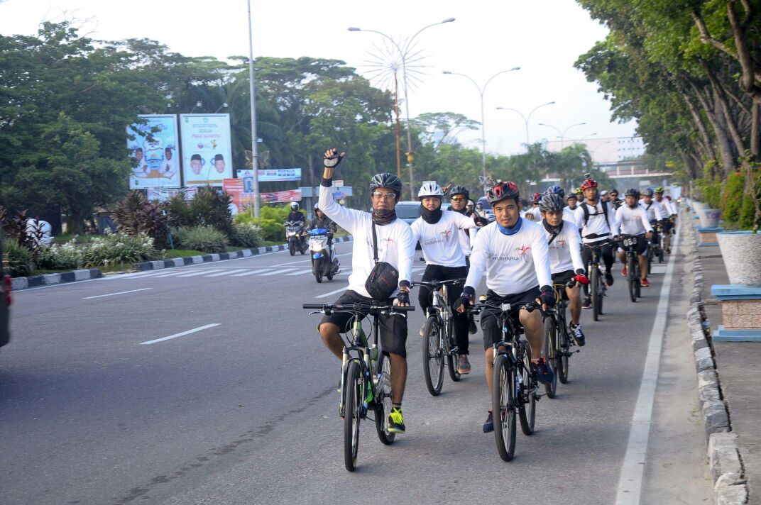 Kodim dan ISSI Inhil Gelar Fun Bike Berhadiah Sepeda Motor dan Puluhan Sepeda
