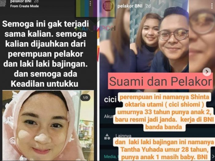 Suami Direbut Pelakor Bank, Istri Hapus Postingan di Instagram