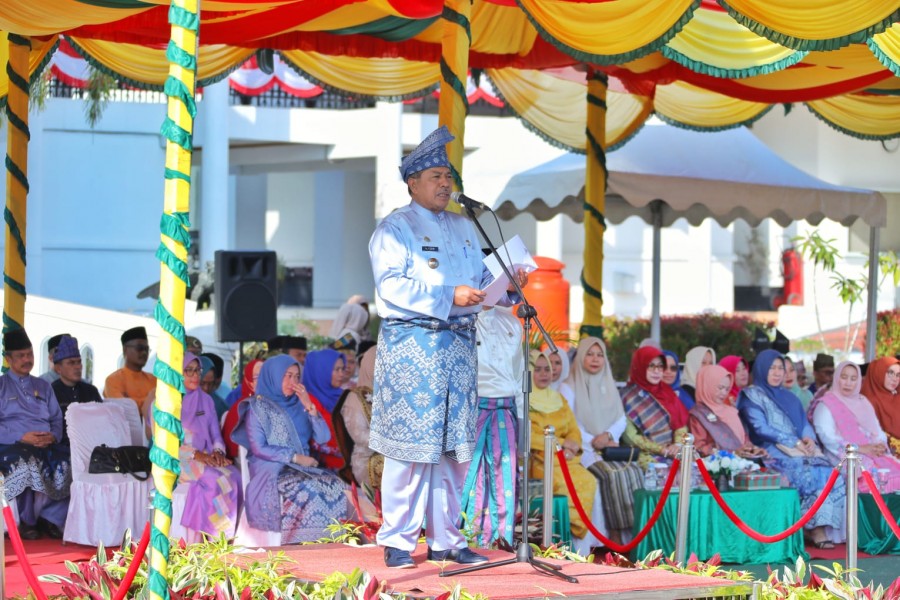Pemkab Siak Gelar Upacara HUT Riau ke - 66