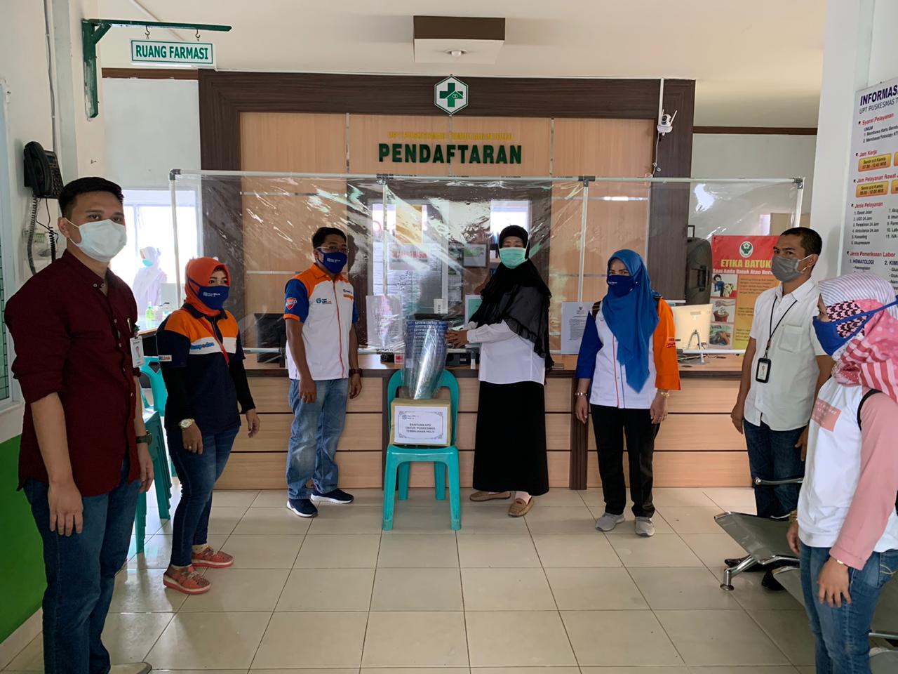 Paguyuban Agen BRILink Inhil Donasikan APD untuk RSUD dan Puskesmas