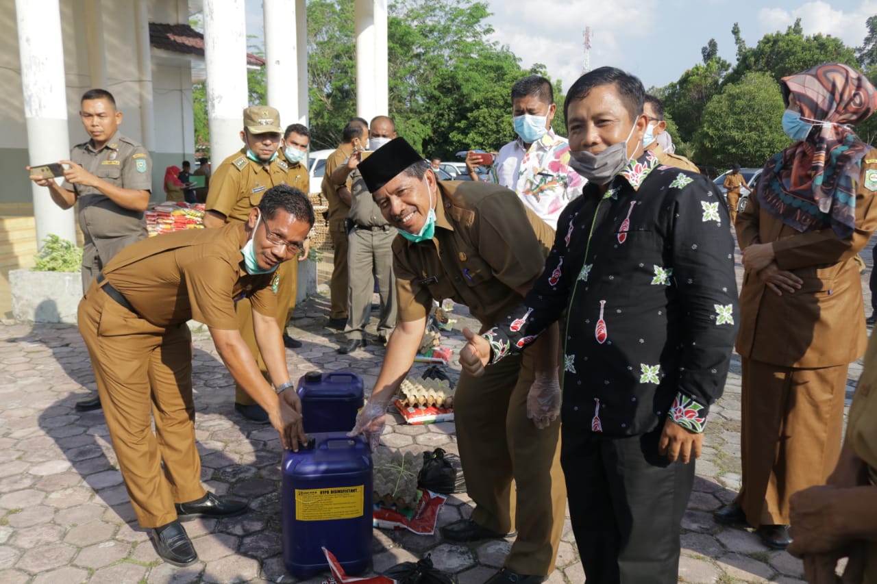122 Orang dari 392 ODP Tergolong Tidak Mampu, Pemkab Siak Salurkan Bantuan 295 Paket Sembako