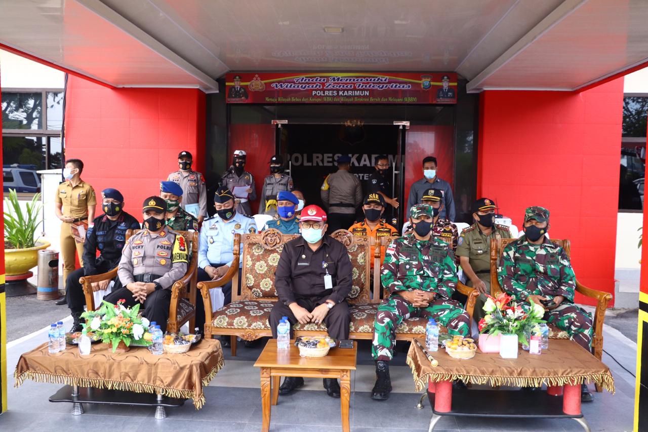 Polres Karimun Gelar Ops Lilin Seligi 2020 dalam Rangka Pengamanan Natal dan Tahun Baru 2021 di Masa Pandemi Covid-19 di Kabupaten Karimun