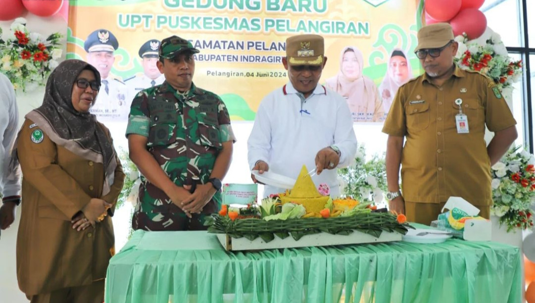 Kadiskes Inhil Hadiri Peresmian Gedung Baru Puskesmas Kecamatan Pelangiran