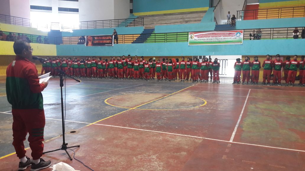 Kontingen POPDA Riau XIV Dilepas Bupati Kuansing