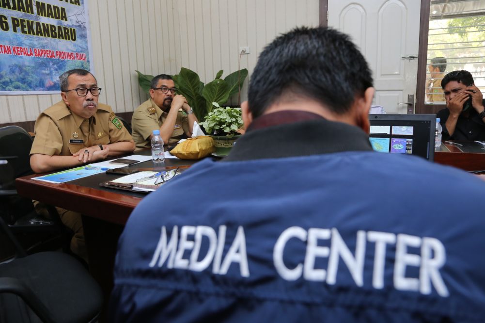 Media Center Karhutla Jadi Pusat Informasi Perkembangan Karhutla di Riau
