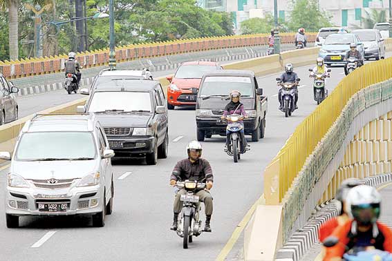 Sepeda Motor Dilarang Melintas di Fly Over Pekanbaru