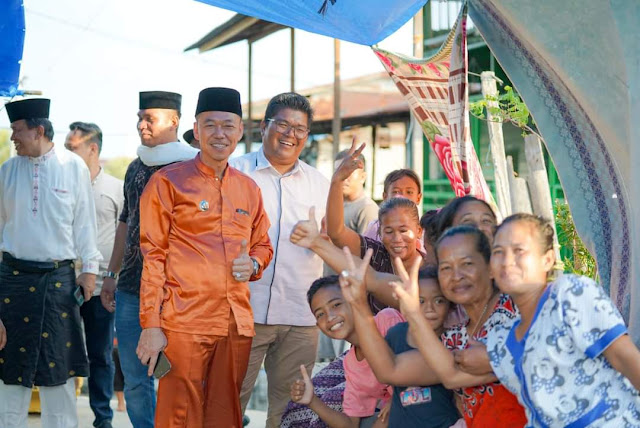 Bupati Rohil ke Palika Tinjau Kondisi Sarpras Jalan