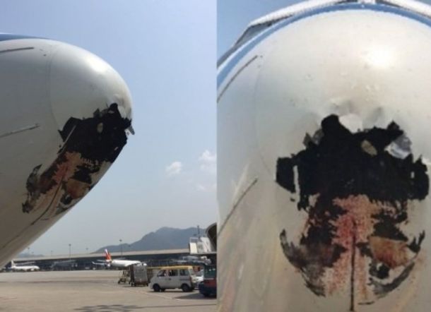 Pesawat Ini Mengudara dengan Lubang di Moncong, Alasannya Bikin Jantung Nyaris Copot