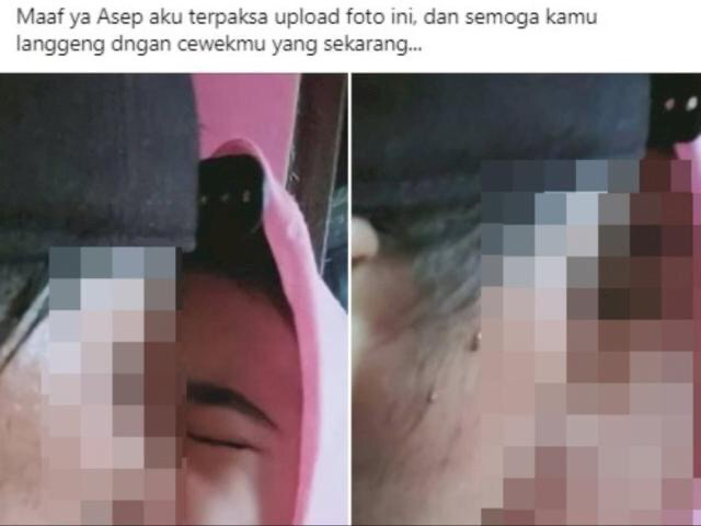 Tak Terima Diputusin, Cewek Ini Pede Unggah Foto Ciuman Sambil Merem dengan Mantan