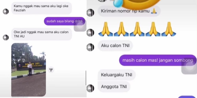 Kocak! Cowok Paksa Cewek Jadi Pacarnya: Aku Calon TNI