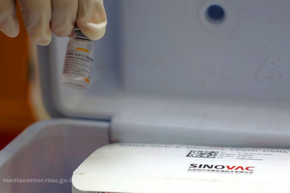 Riau Kembali Dapat Kuota 3.680 vial Vaksin Sinovac