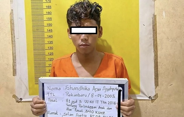 Pelaku Pembunuhan Sadis di Riau di Tangkap, ini Tampangnya