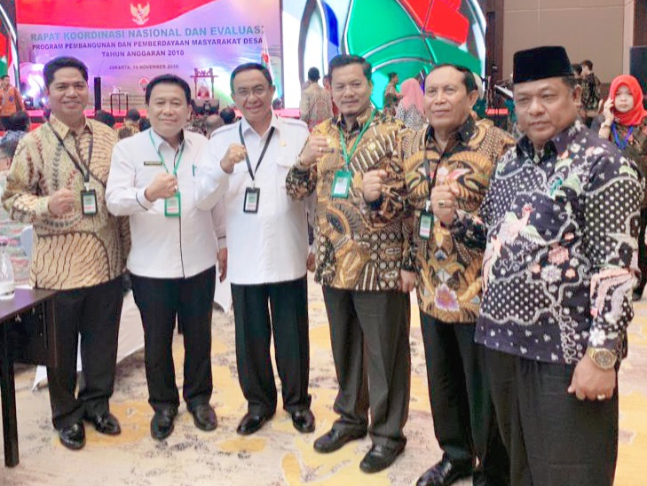 Bupati Inhil HM Wardan Hadiri Rakornas Evaluasi P3MD 2018