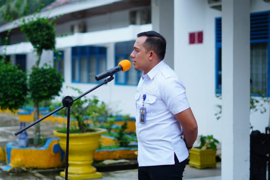 Sekretaris Dishub Kampar Pimpin Apel Perdana, Kholis Ingatkan Seluruh Pegawai