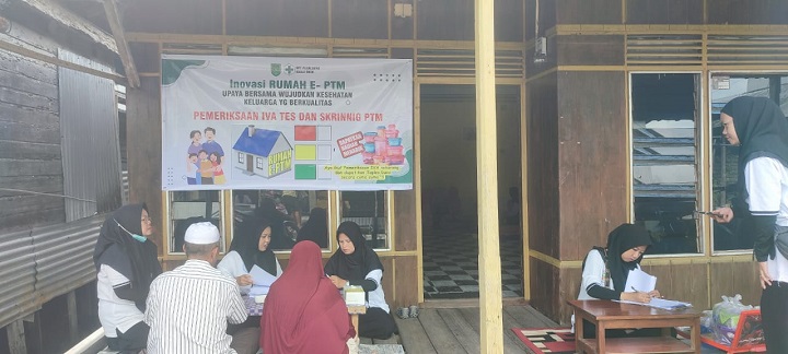 Dinkes Inhil dan UPT Puskesmas Kuala Enok Lakukan Inovasi Rumah E-PTM