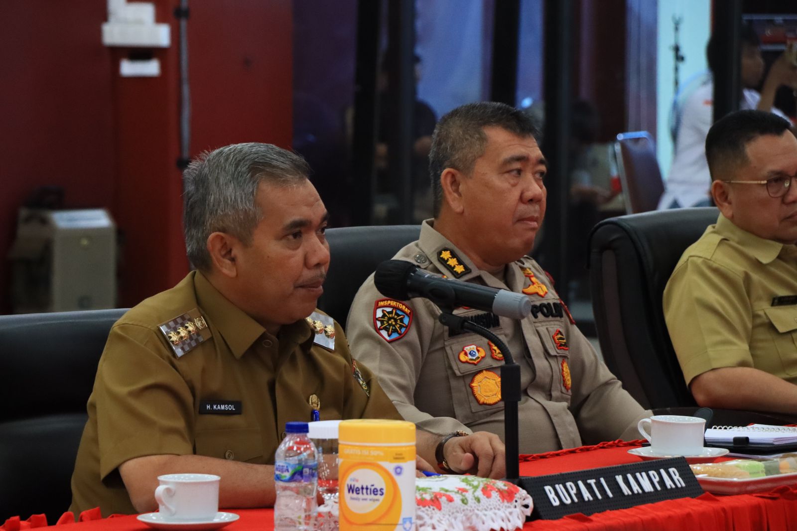 Bersama Pemprov dan Polda Riau Pj.Bupati Kampar Hadiri Langsung Rapat Teknis Pelaksanaan Event Tour De Muara Takus 2022.