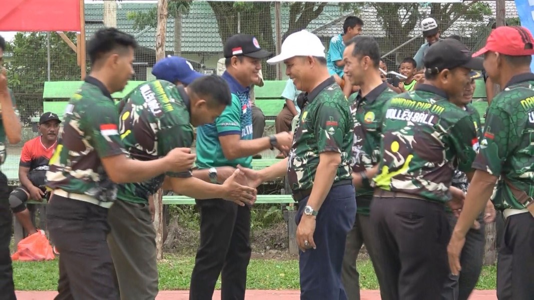 Bupati Inhil Herman Hadiri Pembukaan Semi Open Turnamen Bola Voli Putra Dandim 0314 Piala Inhil ke-7 Tahun 2025