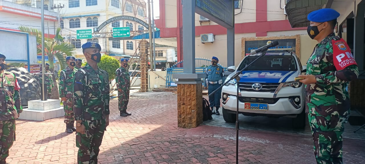 Pom Lantamal IV Laksanakan Apel Khusus Pengamanan Idul Fitri