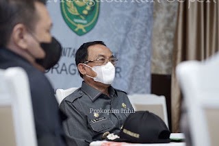 Bupati Inhil Ikuti Pantauan Pilkades Serentak Bersama Direktorat Jenderal Bina Pemerintahan Desa