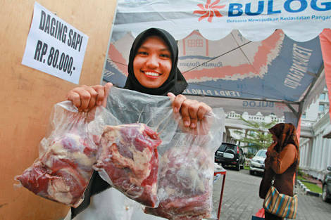 Bulog Riau Jual 11,5 Ton Daging Kerbau