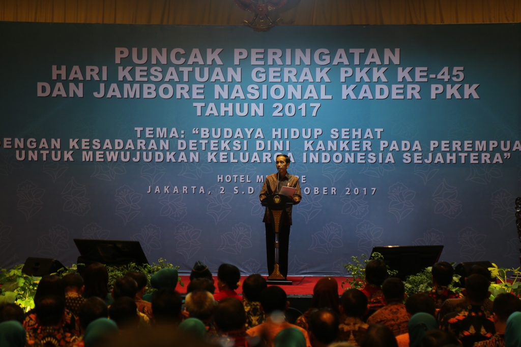 Jokowi: Kunci pembangunan yang Sukses Adalah Fokus Menata SDM Melalui PKK 