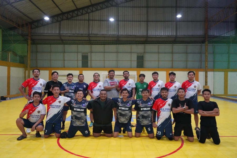 BRI Branch Office Tembilahan dan Bea Cukai Tembilahan Perkuat Sinergi Melalui Olahraga Bersama