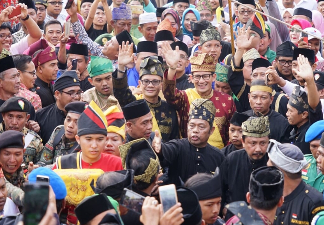 Disambut Meriah, Sandiaga Uno Ucapkan Terimakasih Kepada Warga Riau