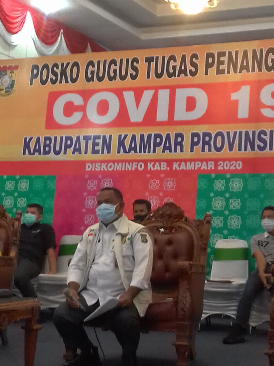 Video Confrerence Dengan Gubri, ini yang Disampaikan Sekda Kampar