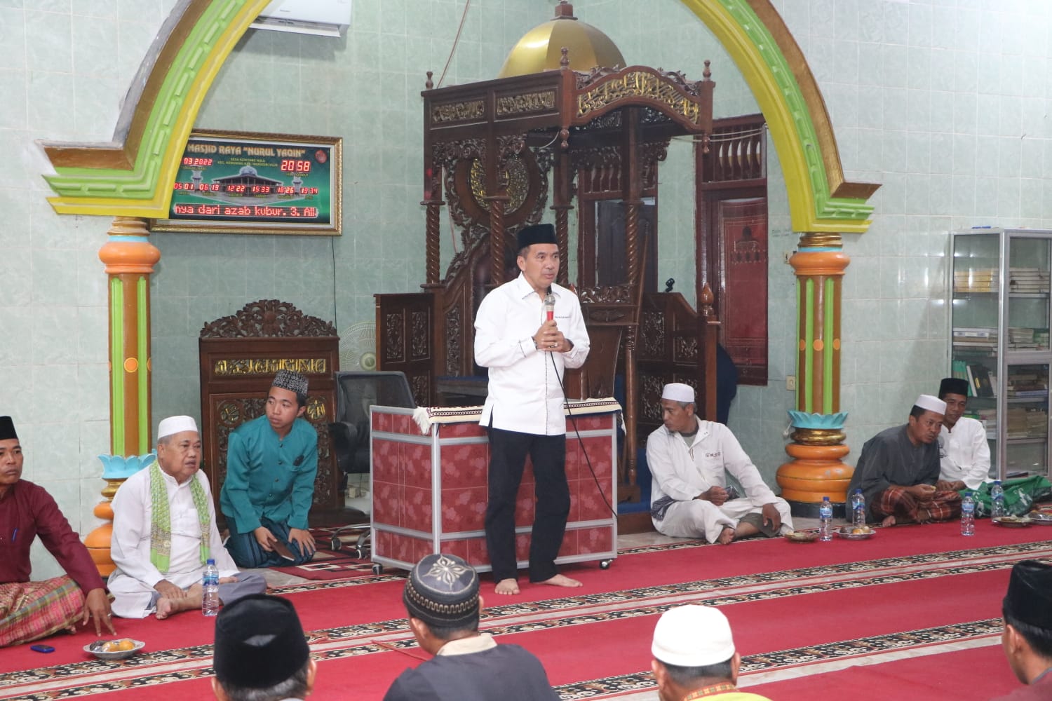 Ketua DPRD Inhil Hadiri Peringatan Isra' Mi'raj di Desa Keritang Hulu