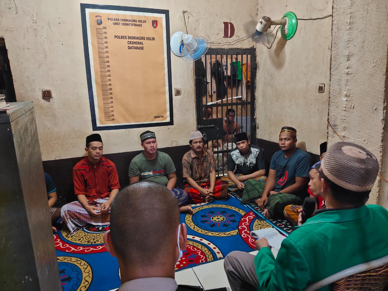 Tahanan Polres Inhil Dapatkan Siraman Rohani