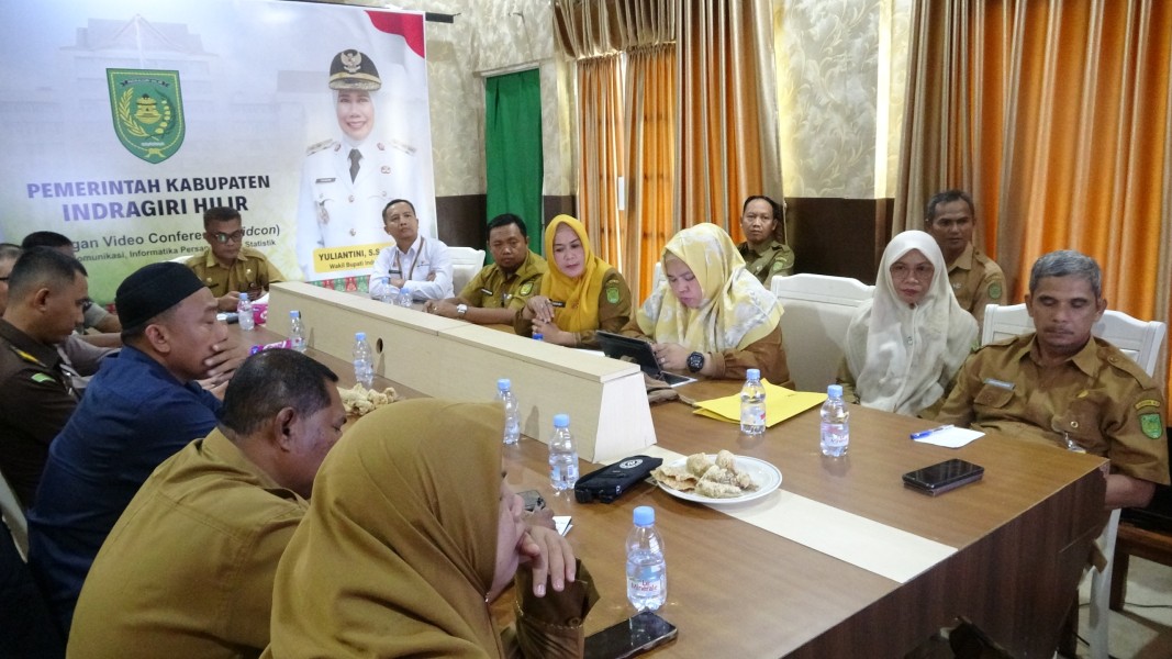 Pemkab Inhil Hadiri Rakor Pengendalian Inflasi Se-Provinsi Riau