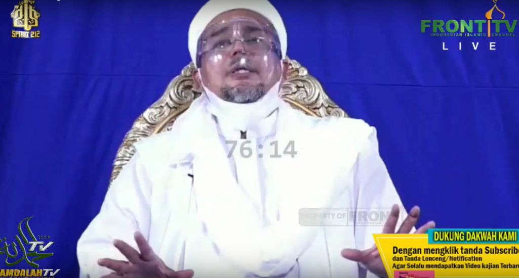 Habib Rizieq: Saya Mohon Maaf ke Rakyat Indonesia soal Kerumunan Massa