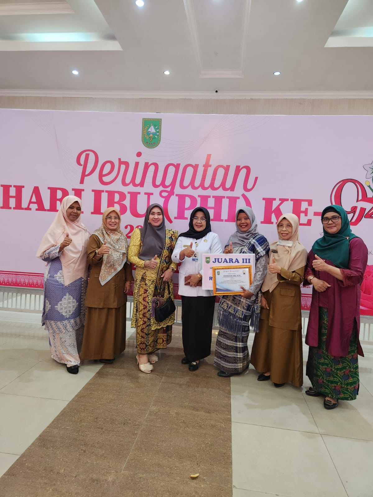 Perempuan Berdaya Indonesia Maju, Kampar Raih Juara 3 Pada PHI ke 94