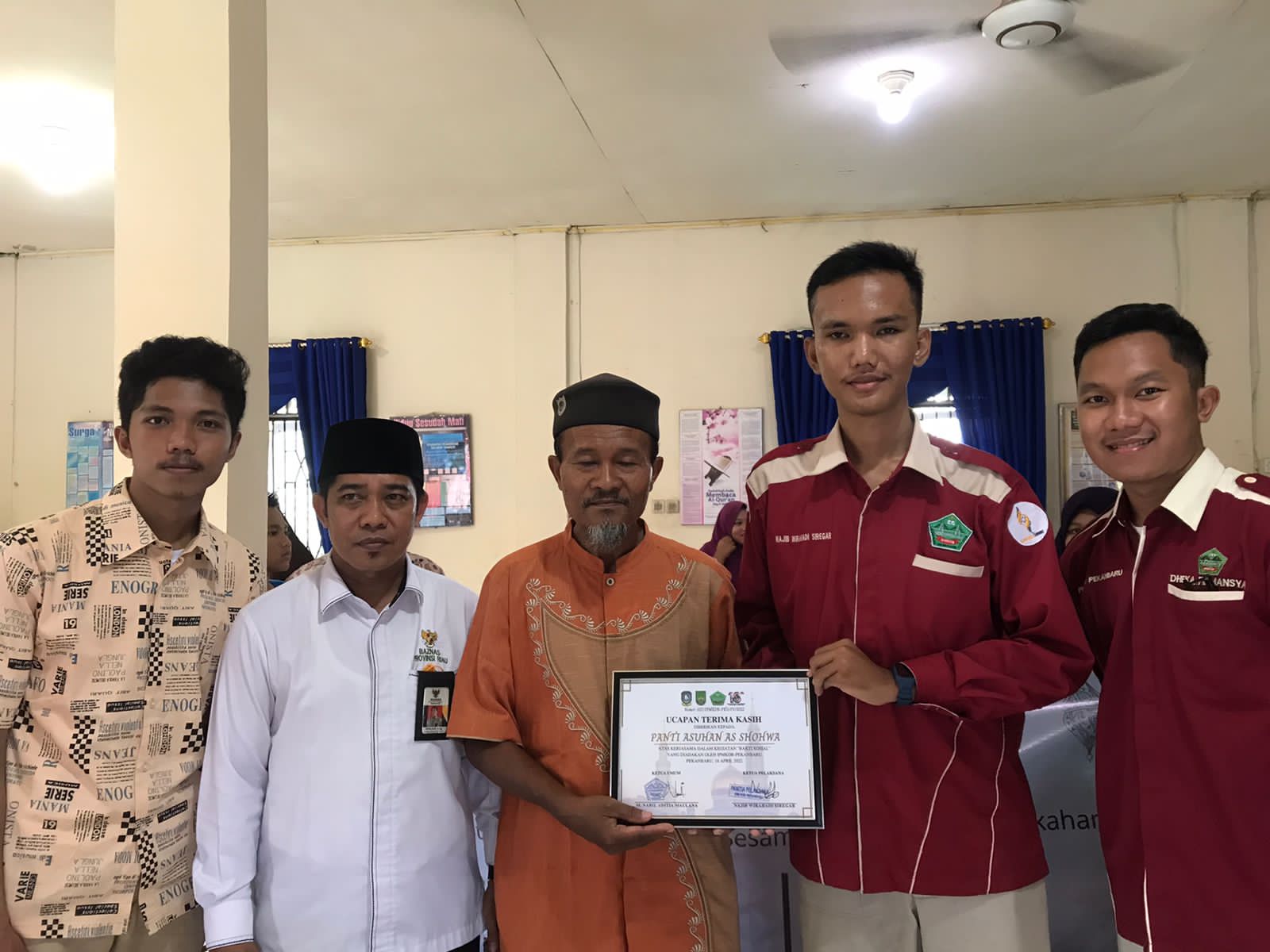 Bersama Baznas Riau, IPMKOB-P Melakukan Baksos di Panti Asuhan As-Sohwa