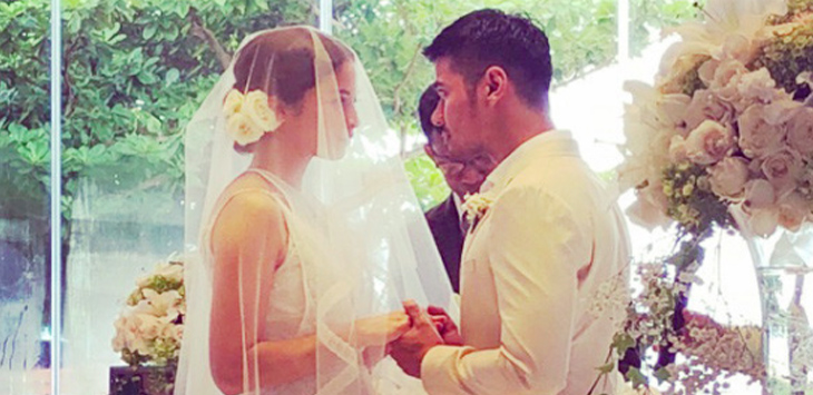 Pernikahan Chicco Jerikho dan Putri Marino Diwarnai Ciuman Panas